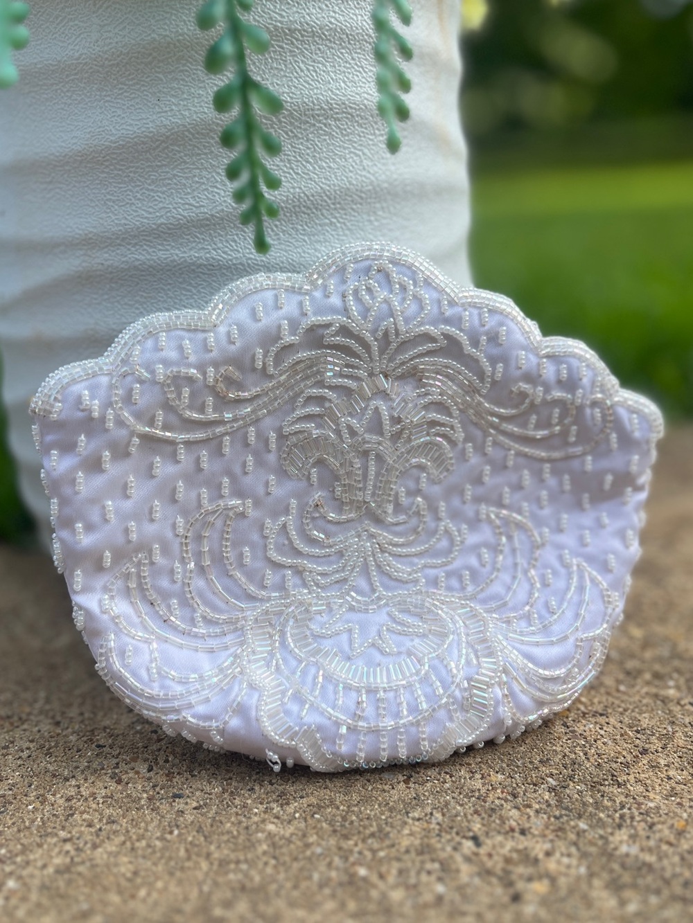 Vintage. Handmade Embroidered Clutch